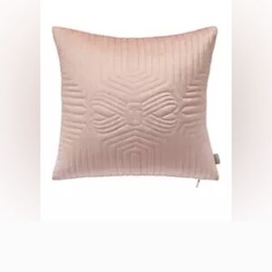 Ted Baker Pink Velvet Throw Pillow